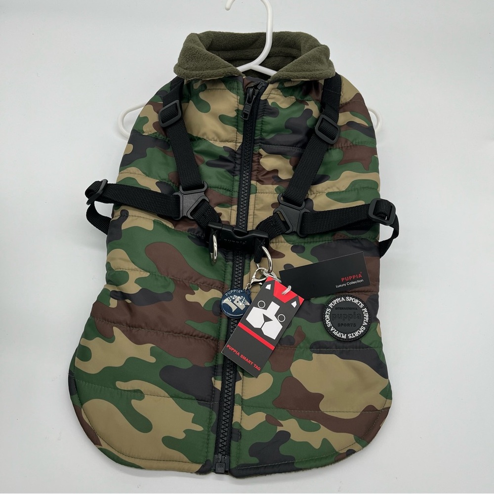 Puppia Dog Fleece lined Camouflage Puffer Jacket -XL